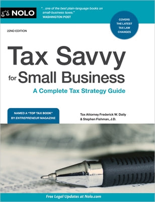 Tax Savvy for Small Business: A Complete Tax Strategy Guide - Paperback | Diverse Reads