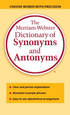 The Merriam-Webster Dictionary of Synonyms and Antonyms - Paperback | Diverse Reads