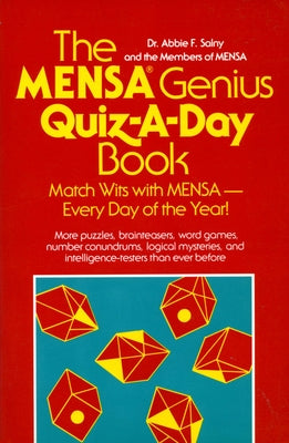 The Mensa Genius Quiz-a-day Book - Paperback | Diverse Reads