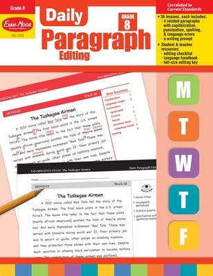 Daily Paragraph Editing, Grade 8 Teacher Edition - Paperback | Diverse Reads
