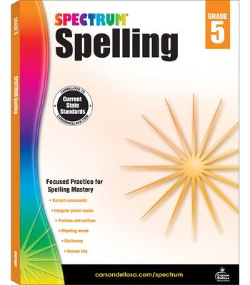 Spectrum Spelling, Grade 5 - Paperback | Diverse Reads