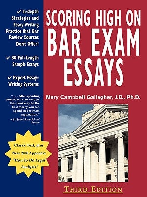 Scoring High on Bar Exam Essays: In-Depth Strategies and Essay-Writing That Bar Review Courses Don't Offer, with 80 Actual State Bar Exams Questions a - Paperback | Diverse Reads