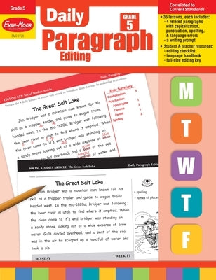 Daily Paragraph Editing, Grade 5 Teacher Edition - Paperback | Diverse Reads