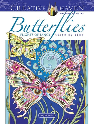 Creative Haven Butterflies Flights of Fancy Coloring Book - Paperback | Diverse Reads