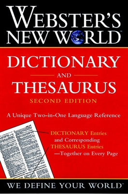 Webster's New World Dictionary And Thesaurus, 2nd Edition (paper Edition) - Paperback | Diverse Reads