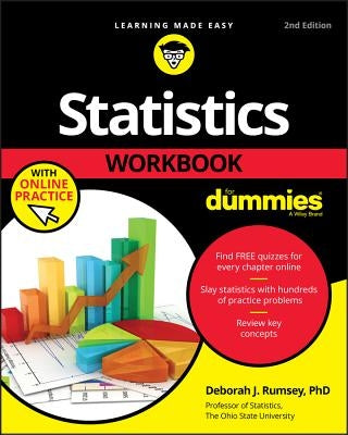 Statistics Workbook For Dummies with Online Practice - Paperback | Diverse Reads