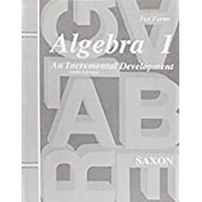 Saxon Algebra 1 Tests Only Third Edition - Paperback | Diverse Reads