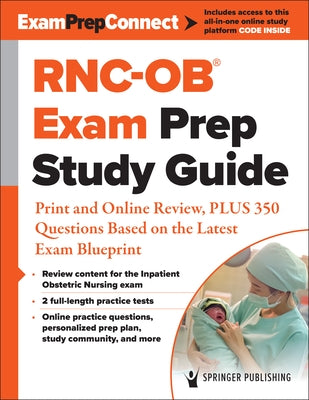 Rnc-Ob(r) Exam Prep Study Guide: Print and Online Review, Plus 350 Questions Based on the Latest Exam Blueprint - Paperback | Diverse Reads