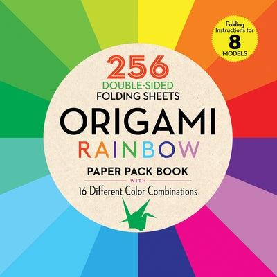 Origami Rainbow Paper Pack Book: 256 Double-Sided Folding Sheets (Includes Instructions for 8 Models) - Paperback | Diverse Reads