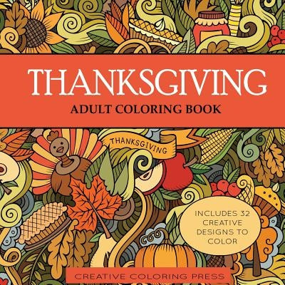 Thanksgiving Adult Coloring Book - Paperback | Diverse Reads