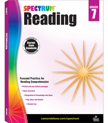 Spectrum Reading G.7 Workbook, Grade 7 - Paperback | Diverse Reads