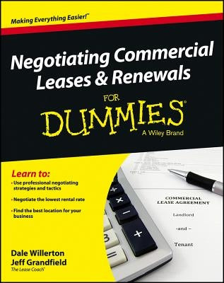 Negotiating Commercial Leases & Renewals For Dummies - Paperback | Diverse Reads