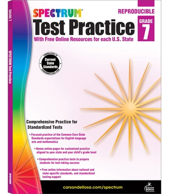Spectrum Test Practice, Grade 7 - Paperback | Diverse Reads