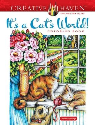 Creative Haven It's a Cat's World! Coloring Book - Paperback | Diverse Reads
