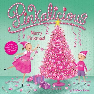 Pinkalicious: Merry Pinkmas: A Christmas Holiday Book for Kids [With Stickers and 8 Holiday Cards and Fold Out Poster] - Hardcover | Diverse Reads