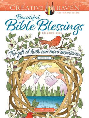 Creative Haven Beautiful Bible Blessings Coloring Book - Paperback | Diverse Reads