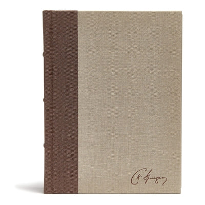 CSB Spurgeon Study Bible, Brown/Tan Cloth Over Board - Hardcover | Diverse Reads