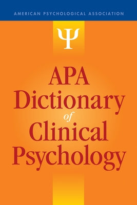 APA Dictionary of Clinical Psychology - Hardcover | Diverse Reads