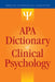 APA Dictionary of Clinical Psychology - Hardcover | Diverse Reads