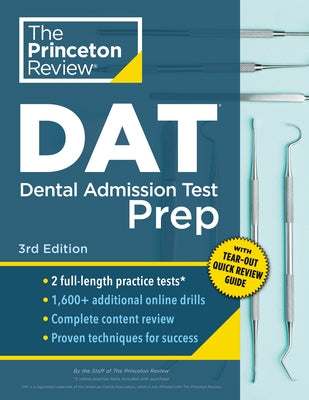 Princeton Review DAT Prep, 3rd Edition - Paperback | Diverse Reads