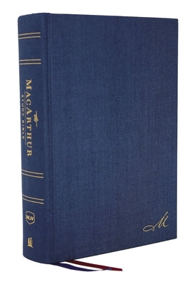 NKJV, MacArthur Study Bible, 2nd Edition, Cloth over Board, Blue, Comfort Print: Unleashing God's Truth One Verse at a Time - Hardcover | Diverse Reads