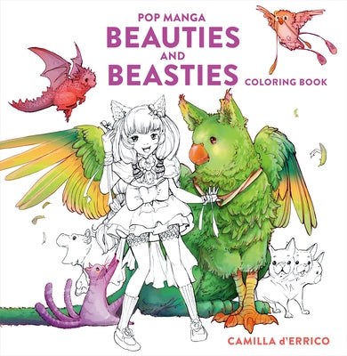 Pop Manga Beauties and Beasties Coloring Book - Paperback | Diverse Reads