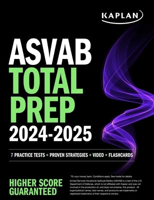 ASVAB Total Prep 2024-2025: 7 Practice Tests + Proven Strategies + Video + Flashcards - Paperback | Diverse Reads