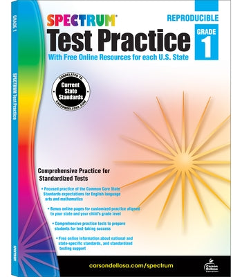 Spectrum Test Practice, Grade 1 - Paperback | Diverse Reads