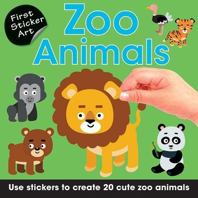 First Sticker Art: Zoo Animals: Use Stickers to Create 20 Cute Zoo Animals - Paperback | Diverse Reads