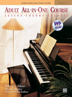 Alfred's Basic Adult All-in-One Course, Bk 1: Lesson * Theory * Technic, Book & DVD - Paperback | Diverse Reads
