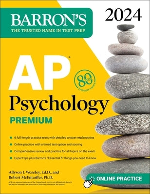 AP Psychology Premium, 2024: 6 Practice Tests + Comprehensive Review + Online Practice - Paperback | Diverse Reads
