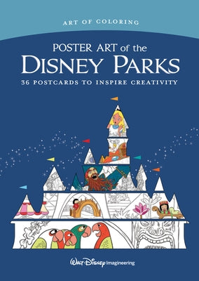 Art of Coloring: Poster Art of the Disney Parks: 36 Postcards to Inspire Creativity - Paperback | Diverse Reads