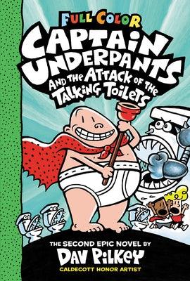 Captain Underpants and the Attack of the Talking Toilets: Color Edition (Captain Underpants #2) - Hardcover | Diverse Reads