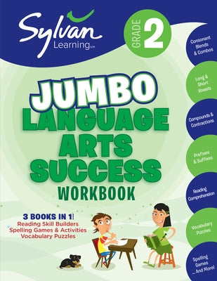 2nd Grade Jumbo Language Arts Success Workbook: 3 Books In 1--Reading Skill Builders, Spelling Games and Activities, Vocabulary Puzzles; Activities, Exercises, & Tips to Help Catch Up, Keep Up & Get Ahead - Paperback | Diverse Reads