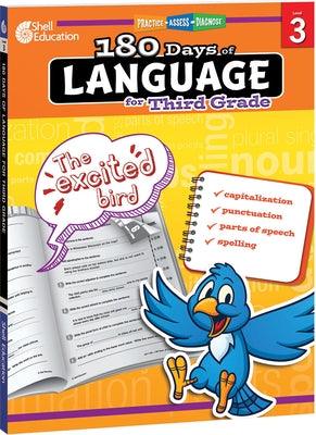 180 Days of Language for Third Grade: Practice, Assess, Diagnose - Paperback | Diverse Reads