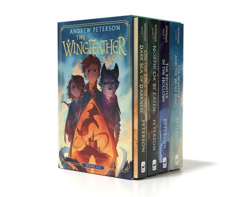 Wingfeather Saga Boxed Set: On the Edge of the Dark Sea of Darkness; North! or Be Eaten; The Monster in the Hollows; The Warden and the Wolf King - Hardcover | Diverse Reads