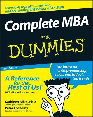 Complete MBA For Dummies - Paperback | Diverse Reads