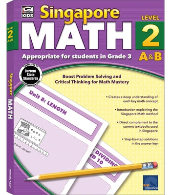 Singapore Math, Grade 3 - Paperback | Diverse Reads