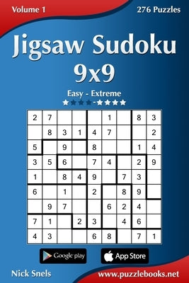 Jigsaw Sudoku 9x9 - Easy to Extreme - Volume 1 - 276 Puzzles - Paperback | Diverse Reads