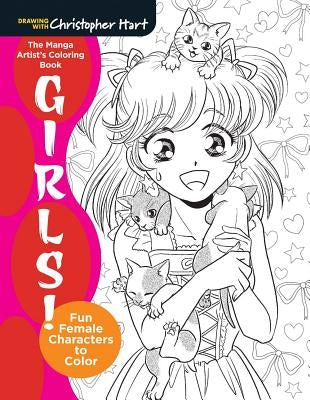 The Manga Artist's Coloring Book: Girls!: Fun Female Characters to Color - Paperback | Diverse Reads