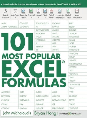 101 Most Popular Excel Formulas - Hardcover | Diverse Reads