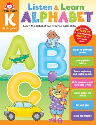 Listen and Learn: Alphabet, Grade K Workbook - Paperback | Diverse Reads