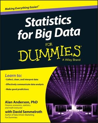 Statistics for Big Data For Dummies - Paperback | Diverse Reads