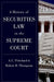 A History of Securities Law in the Supreme Court - Hardcover | Diverse Reads