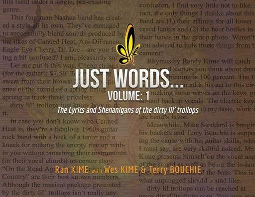 Just Words: Volume 1: The Lyrics & Shenanigans of the dirty lil' trollops (paperback) - Paperback | Diverse Reads