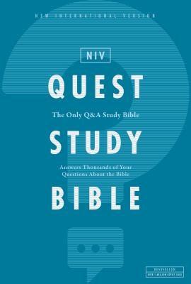 Niv, Quest Study Bible, Hardcover, Comfort Print: The Only Q and A Study Bible - Hardcover | Diverse Reads