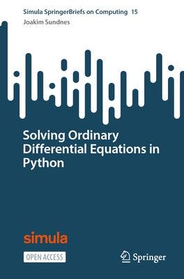 Solving Ordinary Differential Equations in Python - Paperback | Diverse Reads