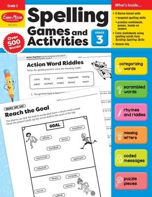 Spelling Games and Activities, Grade 3 Teacher Resource - Paperback | Diverse Reads