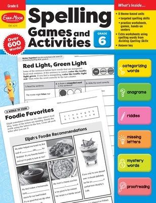 Spelling Games and Activities, Grade 6 Teacher Resource - Paperback | Diverse Reads