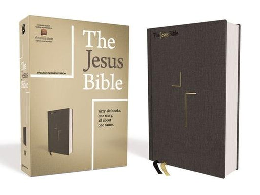 The Jesus Bible, ESV Edition, Cloth Over Board, Grey - Hardcover | Diverse Reads